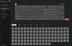 Keychron V6 Max bežična mehanička tipkovnica, Bluetooth, Gateron Jupiter Banana prekidači, RGB, crna (V6M-D4-UK)