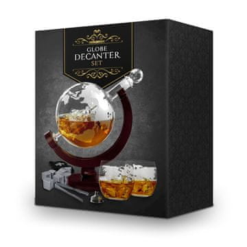 Zestaw do whisky KARAFKA GLOBUS + szklanki prezent na URODZINY