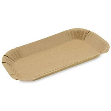 IMEX Duboka posuda za kraft papir 23 x 15 x 2 cm 100 kom.