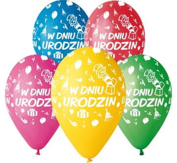 GoDan Baloni s printom 5 kom. ON BIRTHDAY GS110/PG02