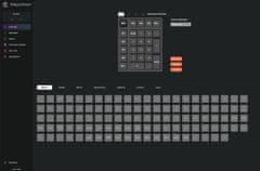 Keychron K0 Max bežična mehanička numerička tipkovnica niskog profila, smeđi prekidači, RGB, crna (K0M-H3)