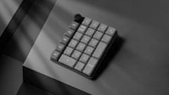 Keychron K0 Max bežična mehanička numerička tipkovnica niskog profila, smeđi prekidači, RGB, crna (K0M-H3)