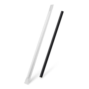 IMEX Jumbo papirnate slamke crne boje, 8/250 mm, pojedinačno pakirane 100 kom.