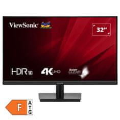Viewsonic VA3208-4K-HD monitor, 81,3 cm (32), 4K UHD VA, HDR10, HDMI/DP, zaštita za oči, crna (VA3208-4K-HD)
