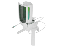 Genesis RADIUM 250 profesionalni mikrofon, 192kHz, USB-C, RGB, bijeli