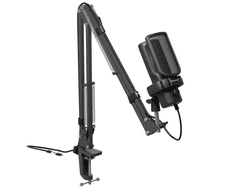 Genesis RADIUM 251 profesionalni mikrofon, 192kHz, USB-C, RGB, s držačem, crni