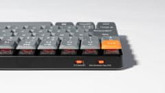 Keychron K3 Max bežična mehanička tipkovnica niskog profila, Gateron smeđi prekidači, RGB, siva (K3M-H3-UK)