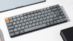Keychron K3 Max bežična mehanička tipkovnica niskog profila, Gateron smeđi prekidači, RGB, siva (K3M-H3-UK)