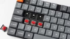 Keychron K5 Max bežična mehanička tipkovnica niskog profila, Gateron crveni prekidači, RGB (K5M-H1-UK)
