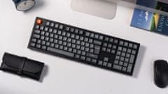 Keychron K10 Max bežična mehanička tipkovnica, smeđi prekidači, RGB, crna (K10M-H3-UK)
