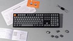 Keychron K10 Max bežična mehanička tipkovnica, smeđi prekidači, RGB, crna (K10M-H3-UK)