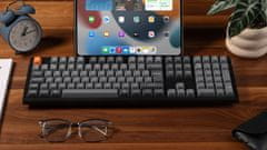 Keychron K10 Max bežična mehanička tipkovnica, smeđi prekidači, RGB, crna (K10M-H3-UK)