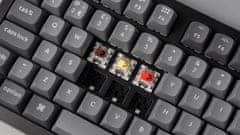 Keychron K10 Max bežična mehanička tipkovnica, smeđi prekidači, RGB, crna (K10M-H3-UK)