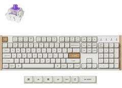 Keychron K10 HE bežična mehanička tipkovnica, aluminij, Gateron nebula magnetski prekidači, RGB, bijela (Special Edition) (K10H-Q1-UK)