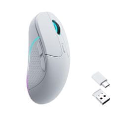 Keychron M3 bežični RGB miš, PixArt 3395, 1K, bijeli (M3-A3)