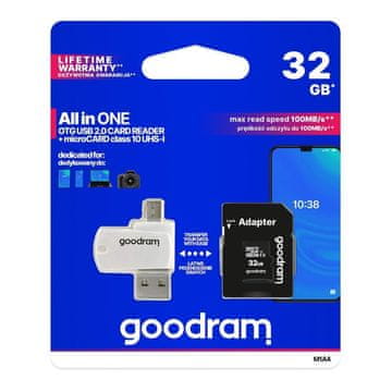GoodRam Kartica memorije microSDHC GOODRAM 32GB M1A4 UHS-I i adapter
