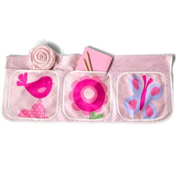 Homestyle4U Vrećica za pohranu uz krevet 80x1x43 cm roza