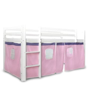 Homestyle4U Zavjesa za krevet 197x86x75 cm roza