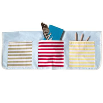 Homestyle4U Vrećica za odlaganje uz krevet 80x31x1 cm višebojna