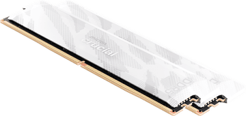 Crucial Pro Overclocking Kit memorija, 32 GB (2x16 GB), DDR5, 6400 MT/s, CL32, UDIMM, bijela (CP2K16G64C32U5W)