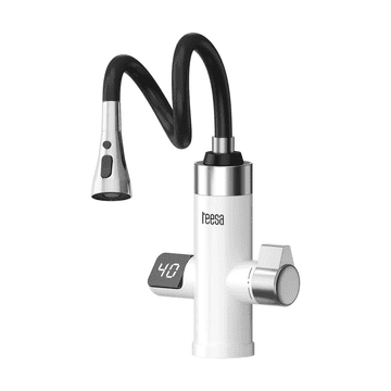 Teesa Električna slavina za grijanje TSA4112, 3000W, IPX4, bijela, ABS plastika, fleksibilni izljev