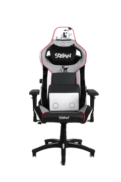 Spawn Igraća stolica Steamboat Willie Edition, magnetski jastuk, 4D naslon za leđa, 136 kg, crno-bijela