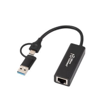 MicroConnect Premium USB-C / A na RJ45 mrežni Gigabit adapter