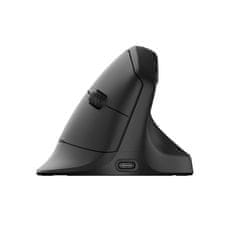 Keychron M5 miš, 8K, bežični, ergonomski, PixArt, crni (M5-A23)