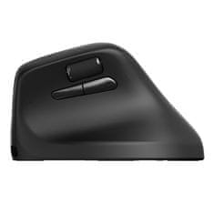 Keychron M5 miš, 8K, bežični, ergonomski, PixArt, crni (M5-A23)