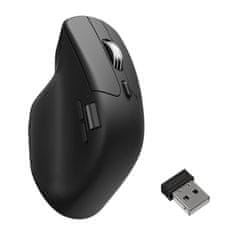 Keychron M6 miš, 8K, bežični, ultra tihi, PixArt, crni (M6S-A23)