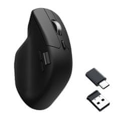 Keychron M6 miš, 1K, bežični, ultra tihi, PixArt, crni (M6S-A72)