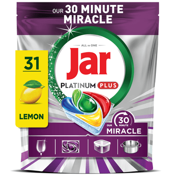 Jar Platinum Plus All in One 5C Lemon kapsule za perilicu posuđa, 31 kapsula