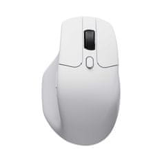 Keychron M6 miš, 1K, bežični, ultra tihi, PixArt, bijeli (M6S-B72)