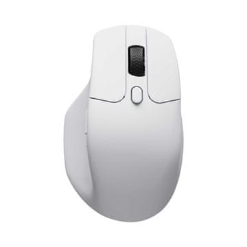 Keychron M6 miš, 1K, bežični, ultra tihi, PixArt, bijeli (M6S-B72)