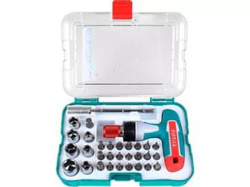 Total Odvijač TACSD30316 račva s T-ručkom i vrhovima, set od 31 komada, CrV