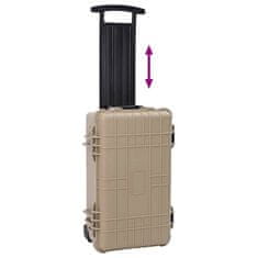 Vidaxl Čvrsti kofer Pijesak 56 x 35 x 23 cm Polipropilen i ABS
