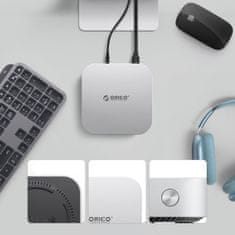 MiniLink 9in1 USB-C HUB adapter / docking stanica M.2 SSD, srebrna