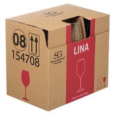 5Five® Set od 6 elegantnih vinskih čaša Lina 410 ml