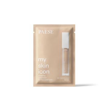 Paese Paese my skin icon korektor za lice i pod oči 01 porcelain beige, uzorak 1 ml