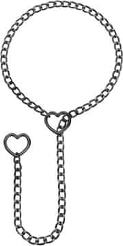 Nikcorp Ogrlica sa srcem ženska, punk gotički choker s privjeskom, crna boja, duljina 80 cm, moderan Y2K nakit od metalne legure