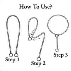 Nikcorp Ogrlica sa srcem ženska, punk gotički choker s privjeskom, crna boja, duljina 80 cm, moderan Y2K nakit od metalne legure