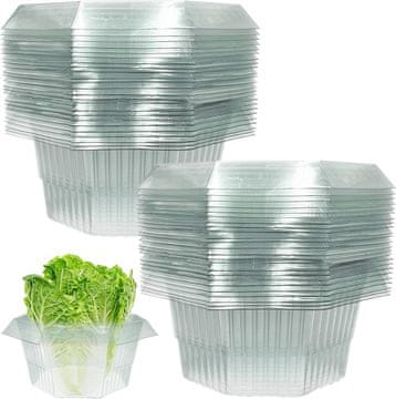 Nikcorp Zaštita od puževa u obliku ovratnika, set od 10 komada, plastični zaštitni prstenovi za povrće i biljke, ekološki, zeleni