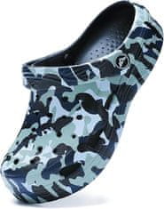 Nikcorp Dječje natikače zatvorene pjenaste klompe Milazzo, protuklizne, za vrt, plažu i bazen, plave, veličina 30-31 EU