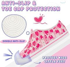 Nikcorp Cipele za vodu dječje, zatvorene papuče od EVA gume, protuklizne i brzosušeće, ljetna obuća za plažu, ružičaste, 23 EU