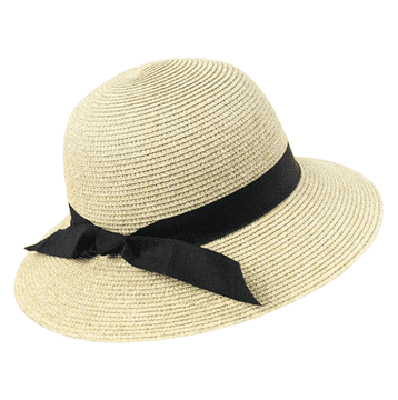 Nikcorp Slamnati šešir za plažu veliki obod, ženski ljetni, bež, sklopivi, podesivi, zaštita od sunca 57-59 cm