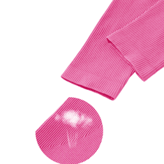 Nikcorp Ženski jednodijelni kombinezon bodi za oblikovanje tijela, bešavni rebrasti dizajn s otvorenim leđima, ružičasti, veličina L