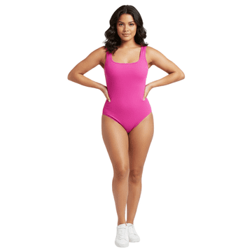 Nikcorp Ženski body za oblikovanje na naramenice, uski basic kroj za trening i casual nošenje, rastezljiv materijal, ružičasti, M