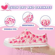 Nikcorp Cipele za vodu za djecu, sandale od EVA pjene za bazen i plažu, brzosušeće, protuklizne, ružičaste, veličina 32