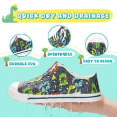 Nikcorp Cipele za vodu za djecu, sandale za plažu i bazen od EVA pjene, brzosušeće, protuklizne, šarene, veličina 34