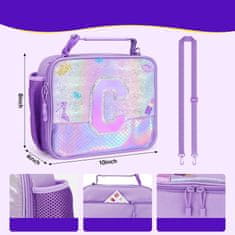 Nikcorp Kutija za ručak i termo torba za djevojčice, set za školu, 6 pretinaca, bento lunchbox 1330 ml, pribor za jelo, ružičasta